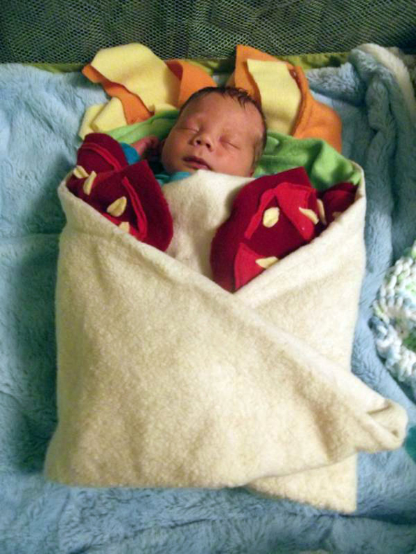 Keep Your Baby Cozy & Delicious With This Burrito Blanket