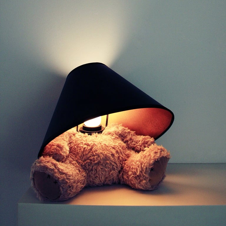 The Teddy Bear Lamp Is Kinda Cute And Kinda Morbid