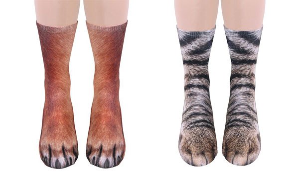 Animal Socks Make Your Feet Look Like Animal Paws
