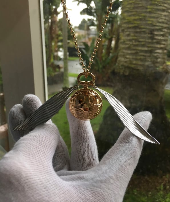 Golden Snitch Engagement Ring