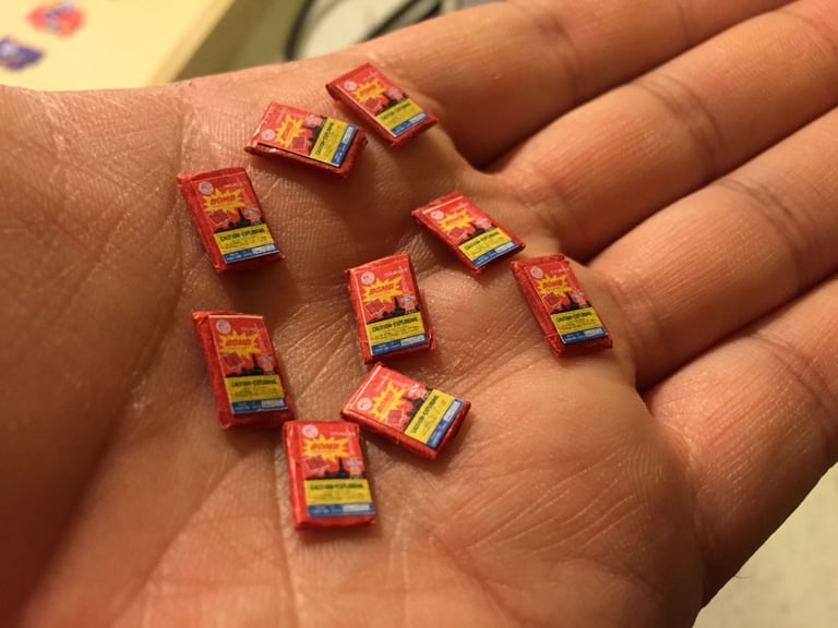 Miniature Fireworks Stand With Tiny Fireworks That Really Work!