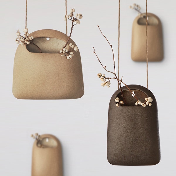 hanging pocket vases