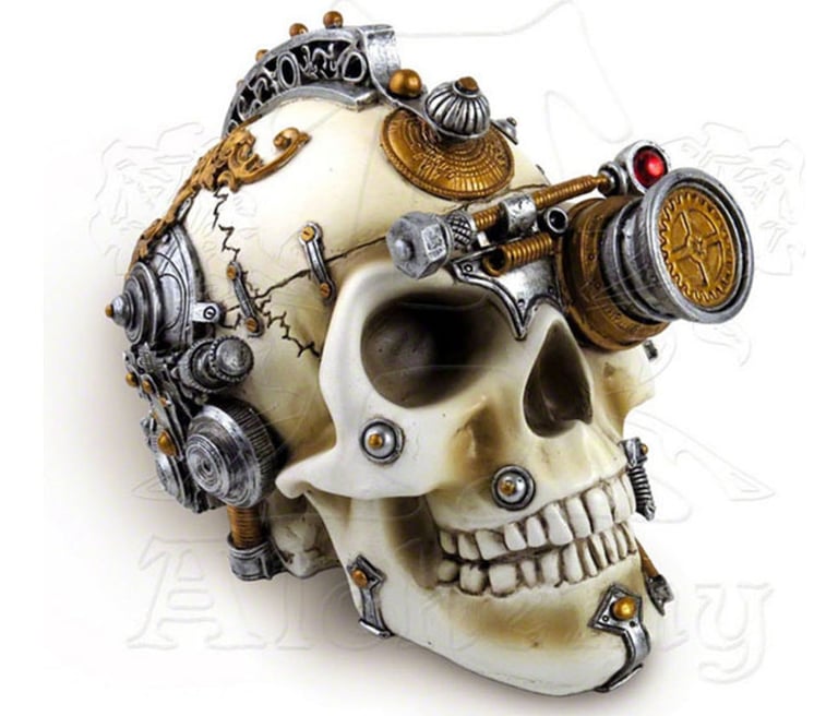 Decorative Skull with Hidden Compartment