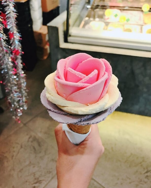 pink flower cone