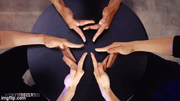 human hands kaleidoscope