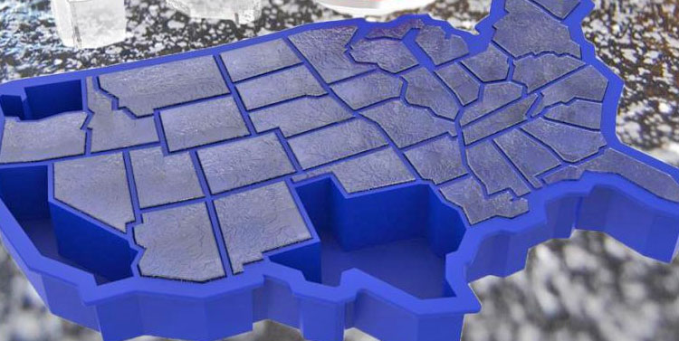 USA Ice Cube Tray