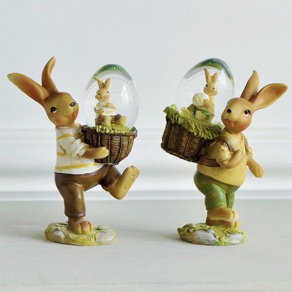Adorable Bunny Rabbit Statues for Gardens