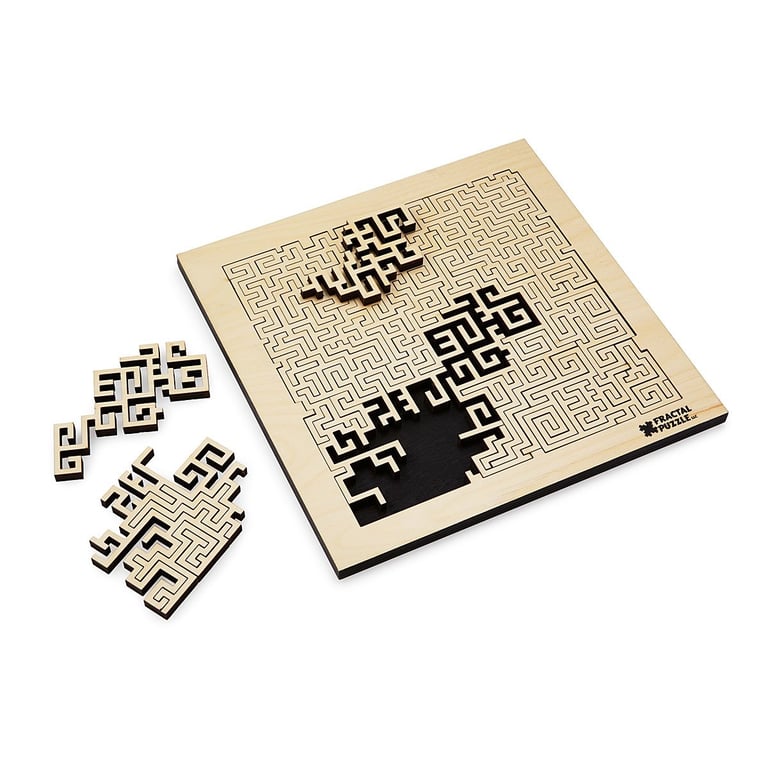 Wooden Aztec Fractal Puzzle