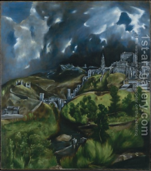 View of Toledo painting