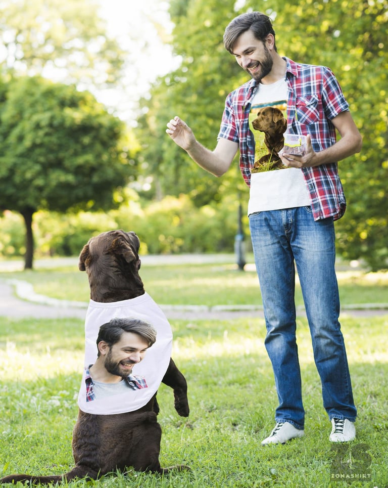 dog owner at the park