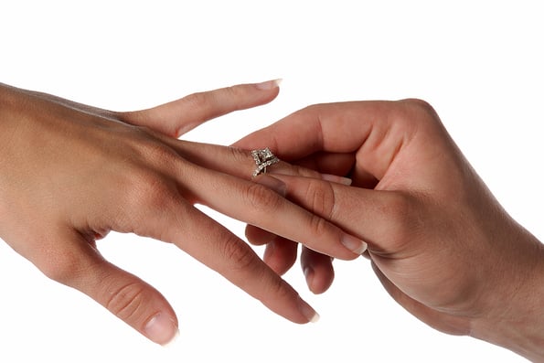 Marriage proposal asking will you marry me?