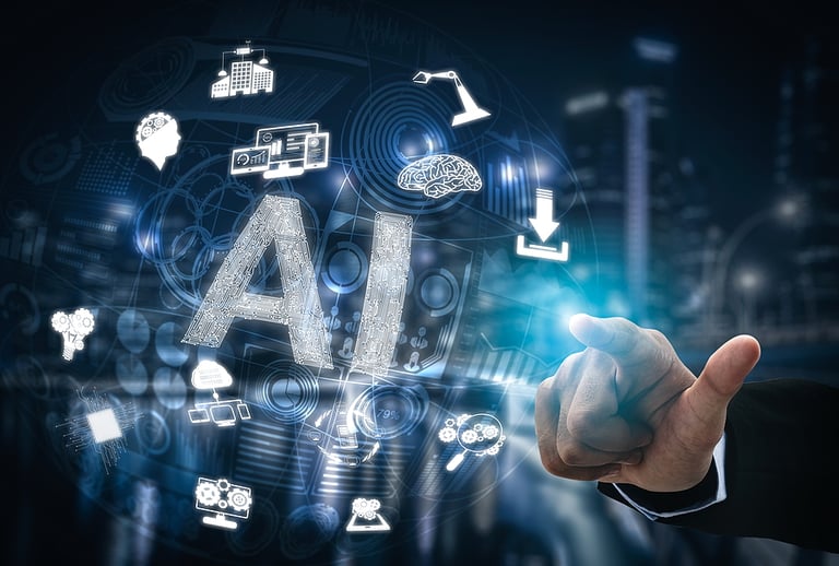 Ai Learning And Artificial Intelligence Concept.
