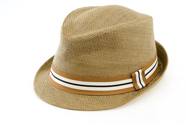 Fedora Hat Isolated on a White Background.