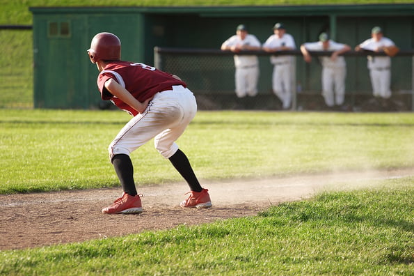 Runner at Third youth baseball