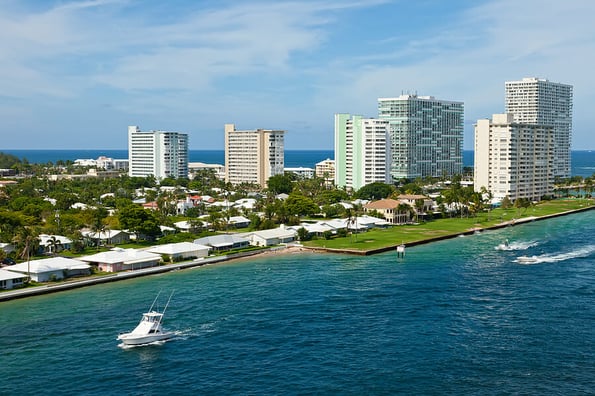 Entrance to Port Everglades Fort Lauderdale Florida