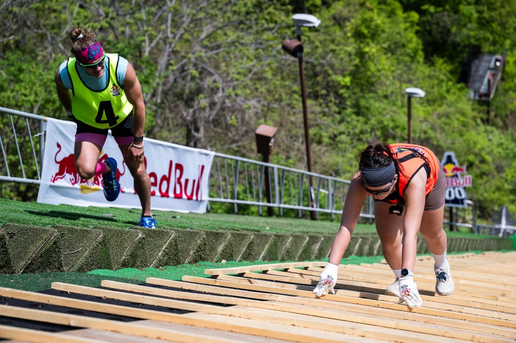 Kathy Ho competes at the Red Bull 400 Team Ascent at the Mt. Okura Ski Jump Stadium in Sapporo, Japan on March 15, 2026.