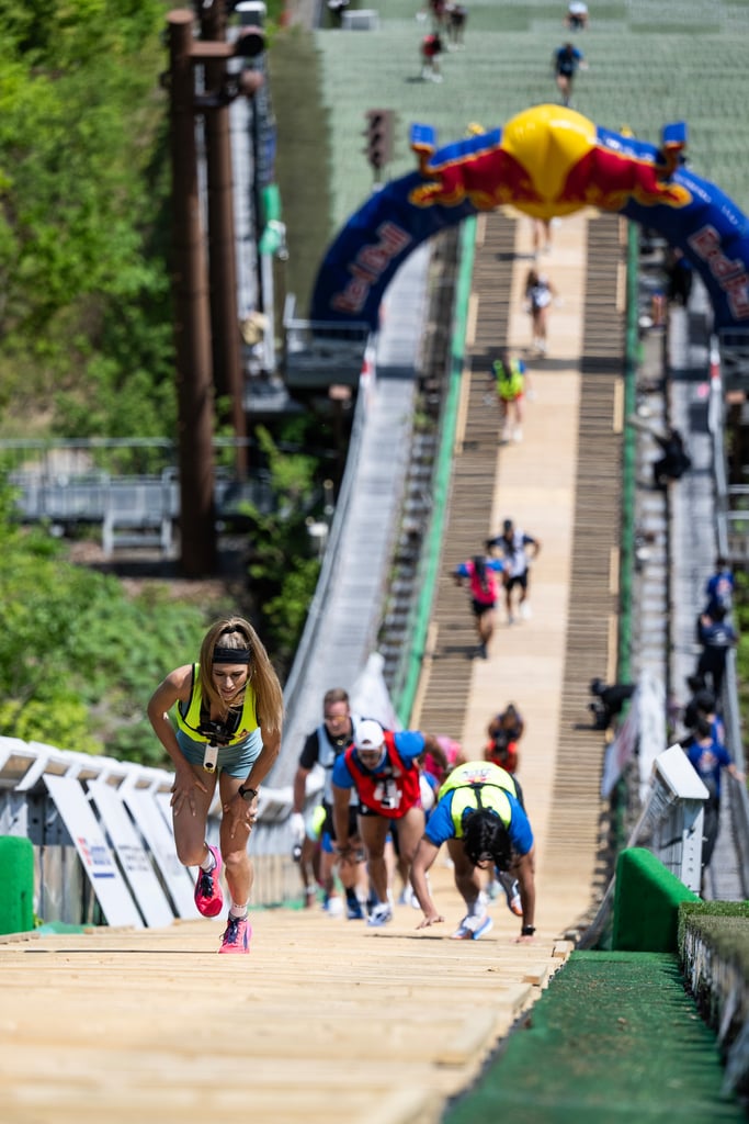 Imke Salander competes at the Red Bull 400 Team Ascent at the Mt. Okura Ski Jump Stadium in Sapporo, Japan on March 15, 2026.