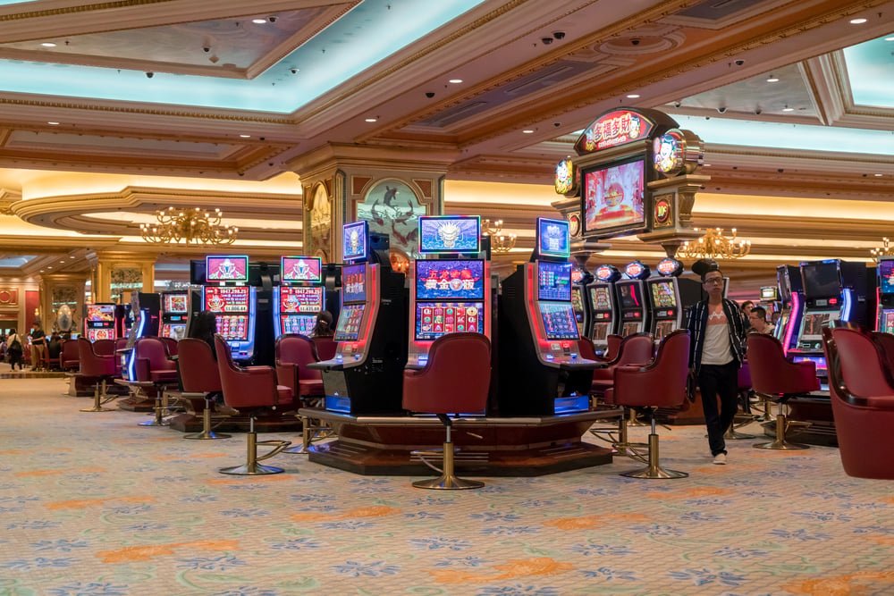 Interior of the Borgata Hotel Casino & Spa located in New Jersey