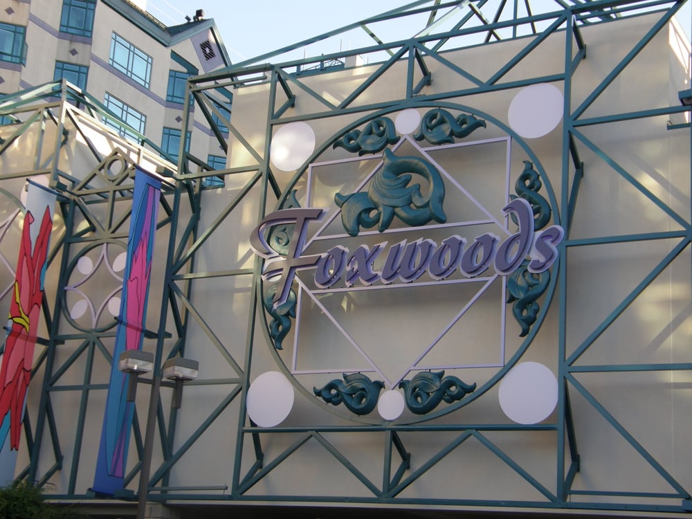 Foxwoods Resort Casino sign in Connecticut