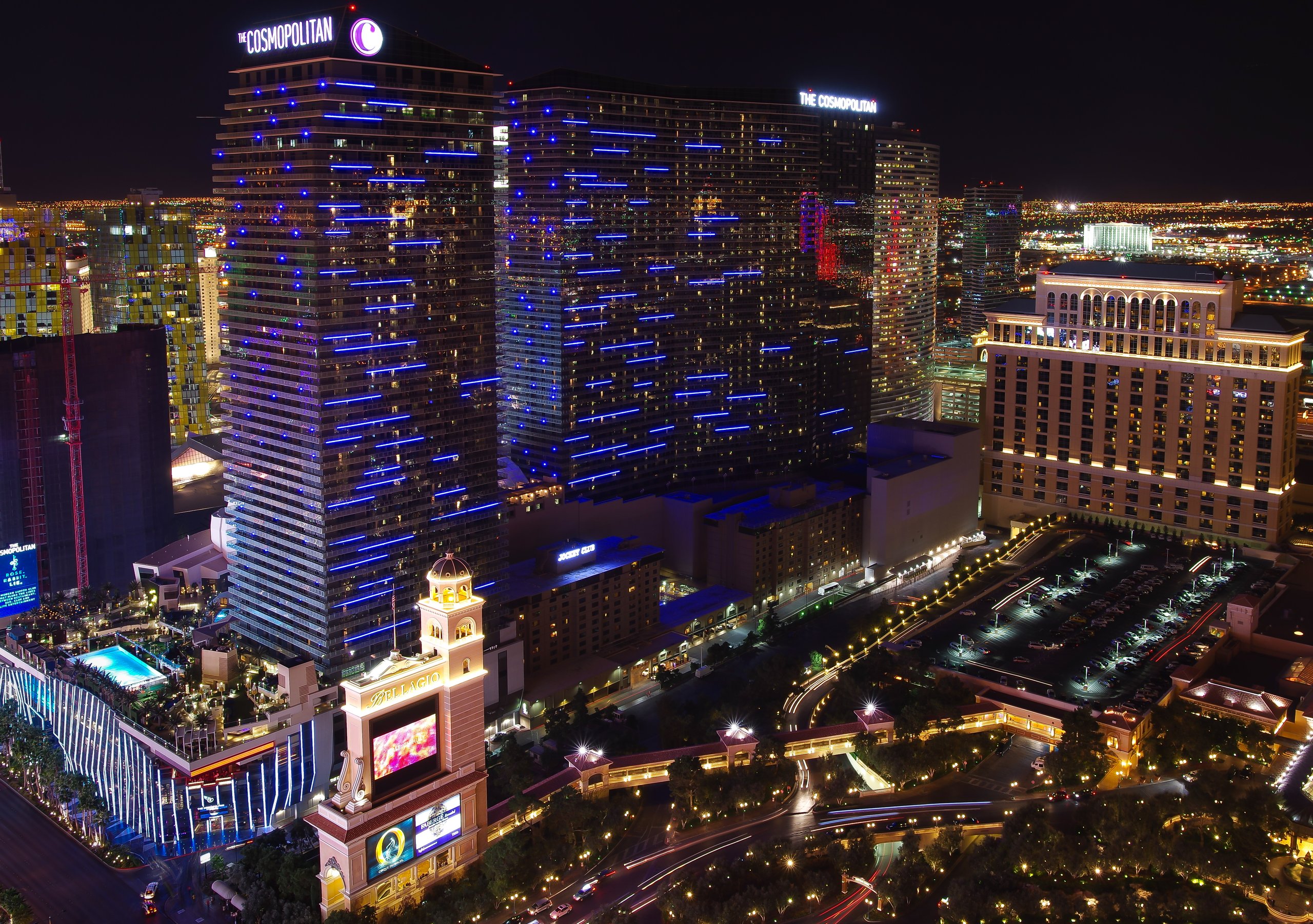Exterior view of the Cosmopolitan in Las Vegas