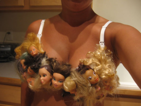 Barbie Doll Head Bra