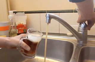 Plumbing Filled With Beer Instead Of Water