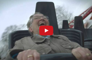 78-Year-Old Gramma Rides A Rollercoaster For The First Time