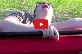 Sinking Kayaker Having A Breakdown Is Hilarious
