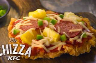KFC’s Newest Creation: The Chizza, A Chicken-Crusted Pizza