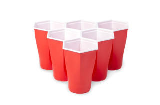 A New Hexagonal Beer Pong Cup Is A Real Game Changer