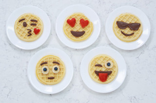 Express Yourself At Breakfast With These Emoji Waffles