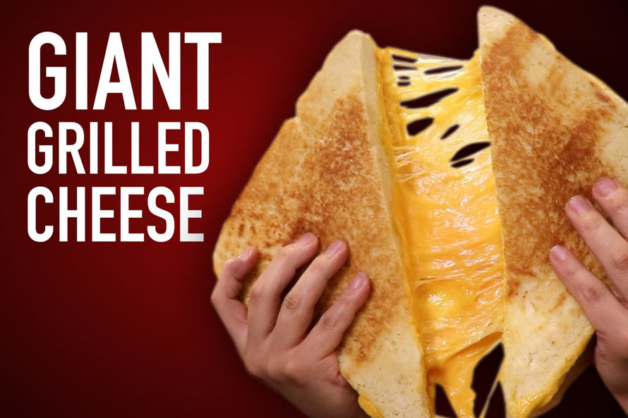 Here’s How To Make Your Very Own GIANT Grilled Cheese