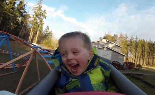 One Cool Dad Built His Kid A Backyard Roller Coaster