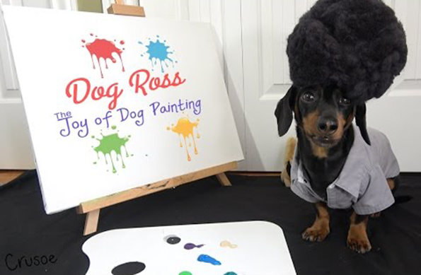 Watch Dog Ross Teach You The Joy of Dog Painting