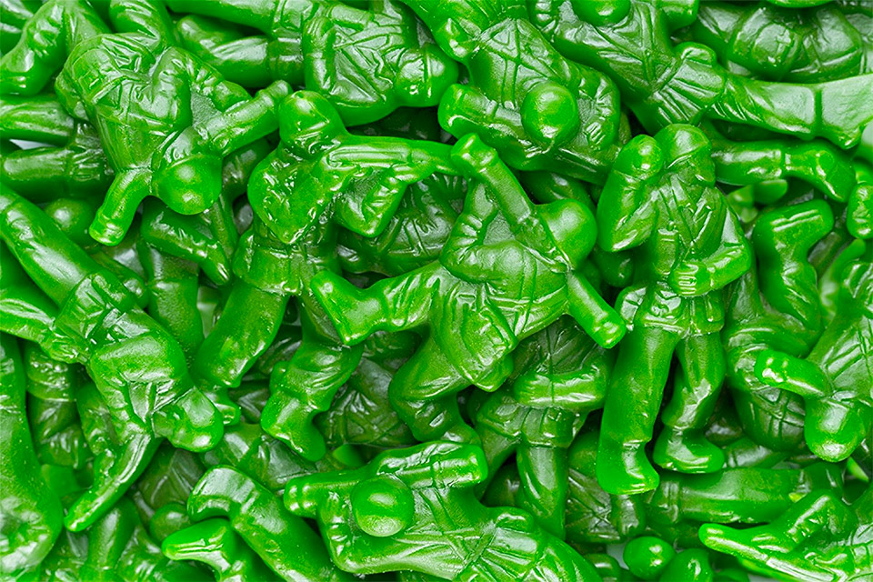 Now You Can Buy A 5-Pound Bag Of Green Army Men Gummies