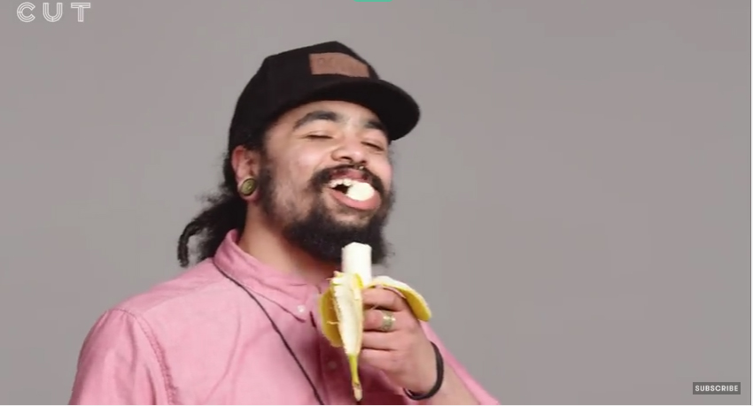 Watch One Hundred People Seductively Eat A Banana