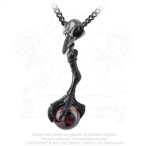 Gothic Raven Talon Pendant Necklace
