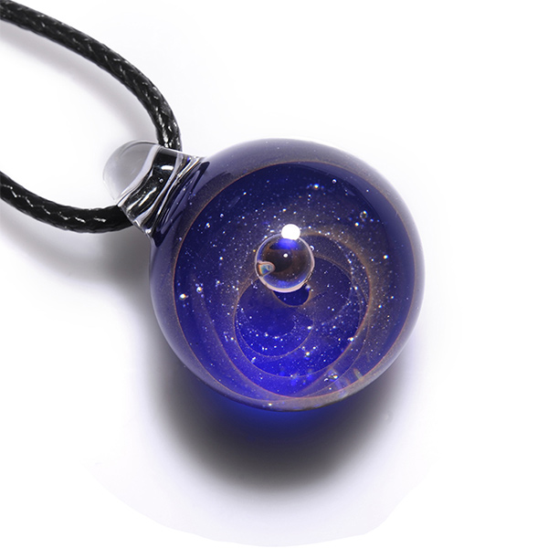 Celestial Glass Artistry – Cosmic Pendant