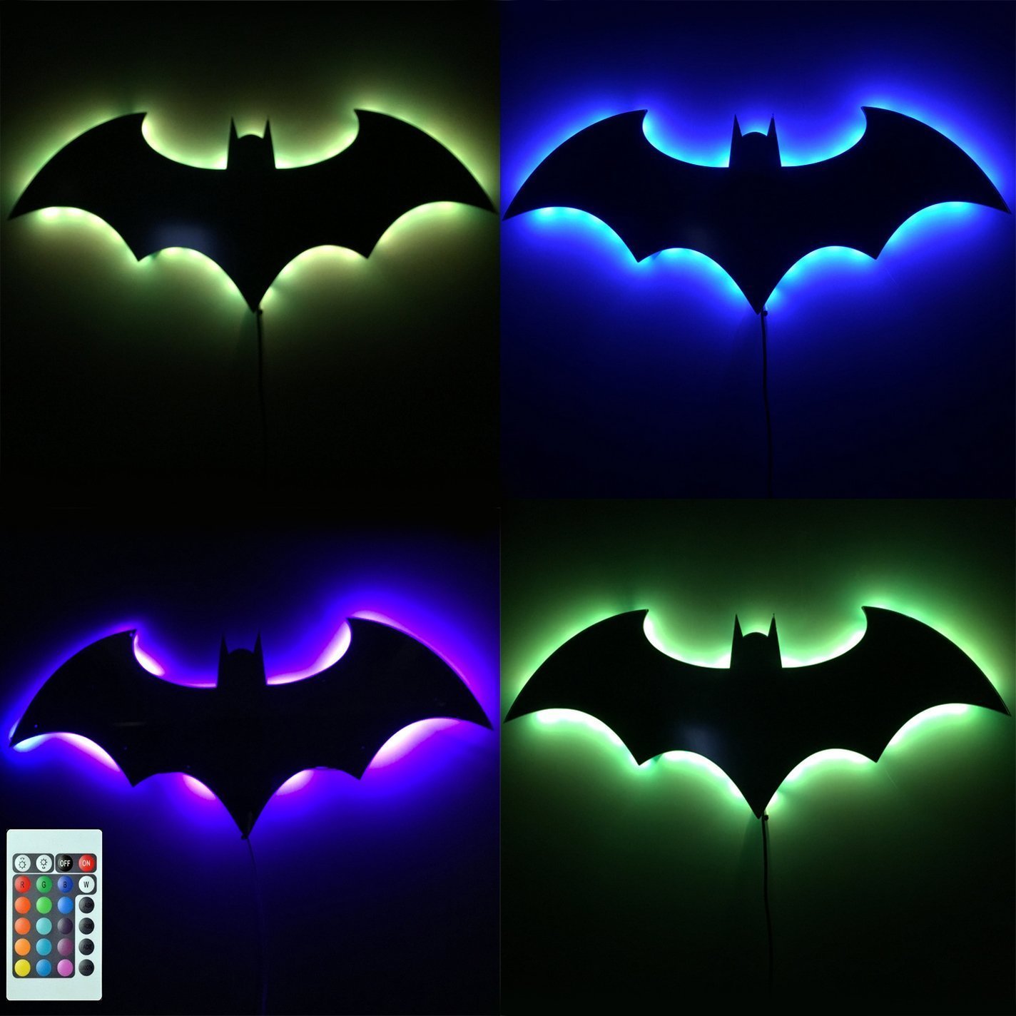 Bat Shaped LED Wall Lights