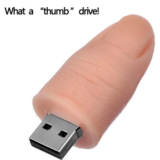 OMG! Gosh, Seriously??! Thumb Flash Drive