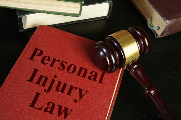 Personal Injury Law is shown on a photo using the text