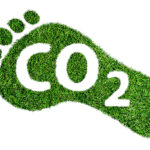 Carbon Footprint Symbol Or Concept, Barefoot Footprint Made Of L