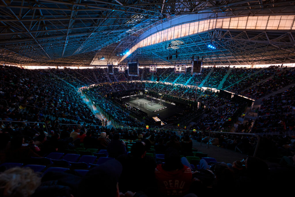 Stadium overview during the semi finals of the Premier Padel P1 Buenos Aires, Argentina on May 16, 2026.
