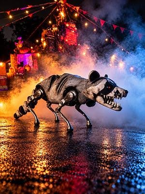 Pittsburgh Haunted House Adds a Terrifying Robotic Raccoon for Halloween