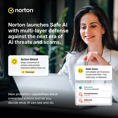 Norton Launches Safe AI for Windows and Mac, to Block Malicious AI Actions, Protect Personal Files, and Flag Risky Links